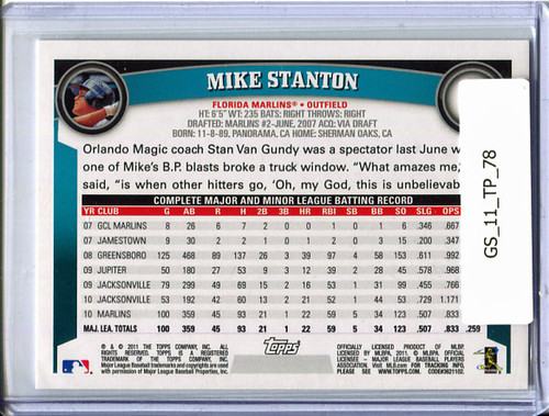 Mike (Giancarlo) Stanton 2011 Topps #78