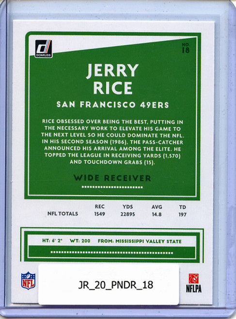 Jerry Rice 2020 Donruss #18