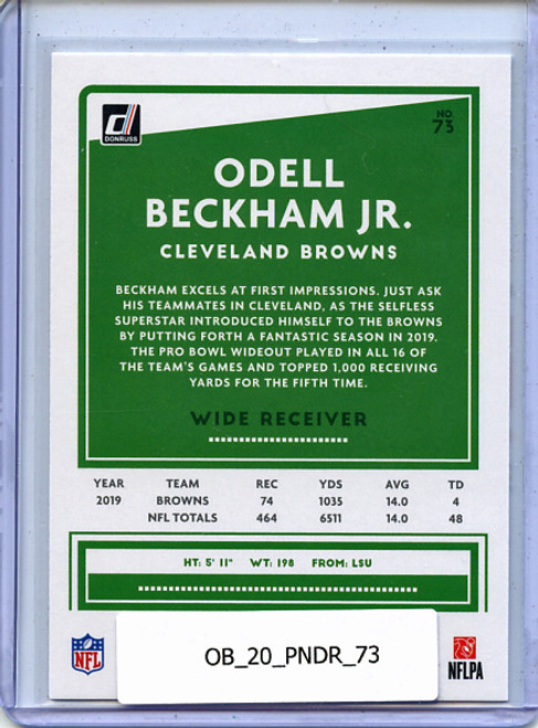 Odell Beckham Jr. 2020 Donruss #73