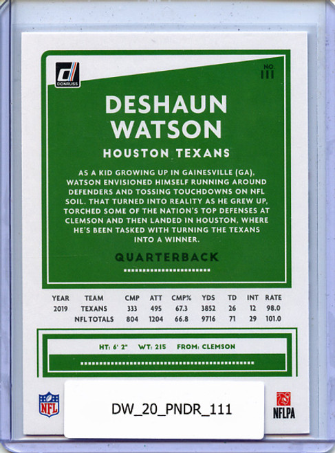 Deshaun Watson 2020 Donruss #111