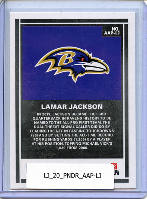 Lamar Jackson 2020 Donruss, Action All Pros #AAP-LJ