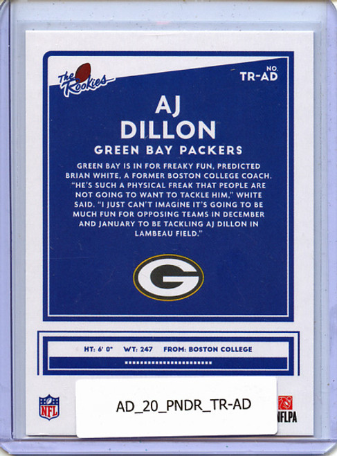 AJ Dillon 2020 Donruss, The Rookies #TR-AD