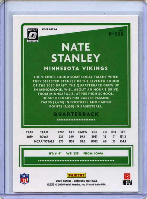 Nate Stanley 2020 Donruss, Optic Preview #P-300 Holo