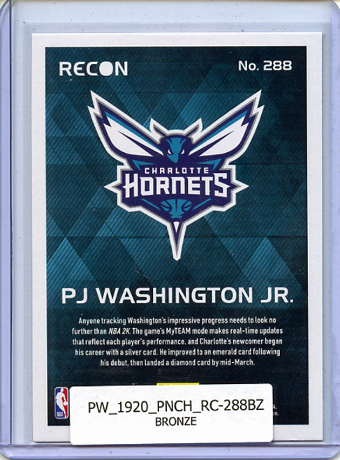 PJ Washington Jr. 2019-20 Chronicles, Recon #288 Bronze