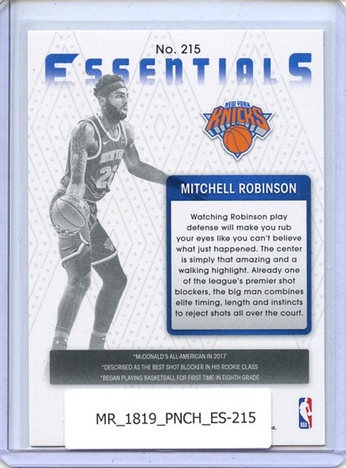 Mitchell Robinson 2018-19 Chronicles, Essentials #215