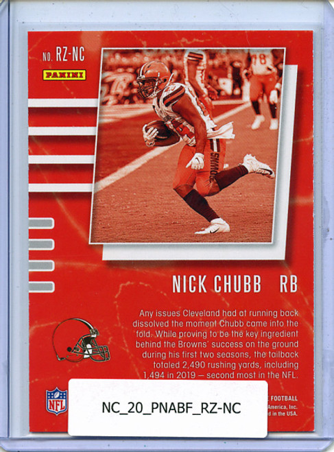 Nick Chubb 2020 Absolute, Red Zone #RZ-NC