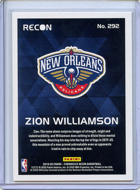 Zion Williamson 2019-20 Chronicles, Recon #292 (5)