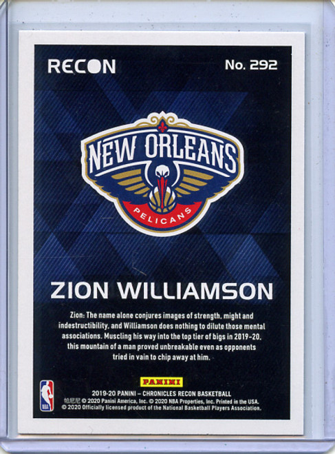 Zion Williamson 2019-20 Chronicles, Recon #292 (6)