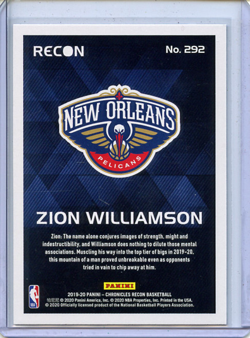 Zion Williamson 2019-20 Chronicles, Recon #292 (7)