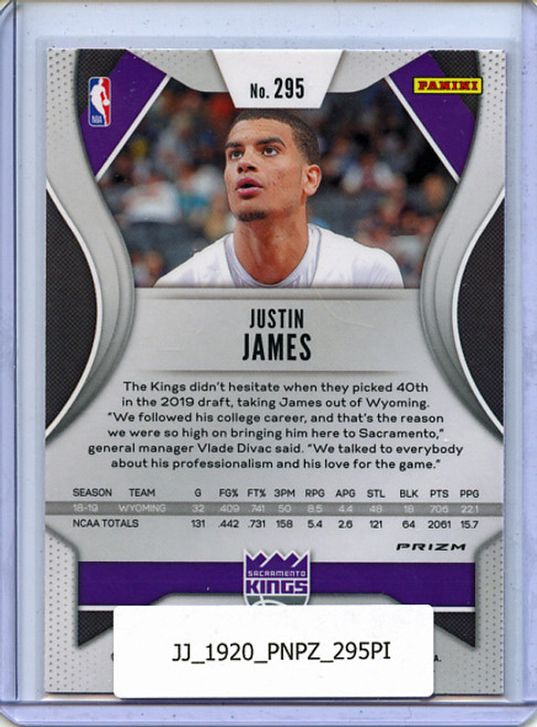 Justin James 2019-20 Prizm #295 Pink Ice