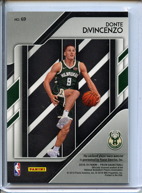 Donte DiVincenzo 2018-19 Prizm, Sensational Swatches #69 (1)