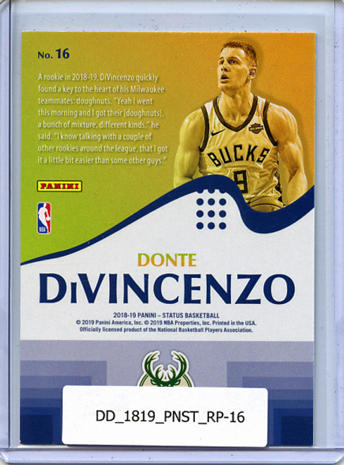 Donte DiVincenzo 2018-19 Status, Rookie Prominence #16