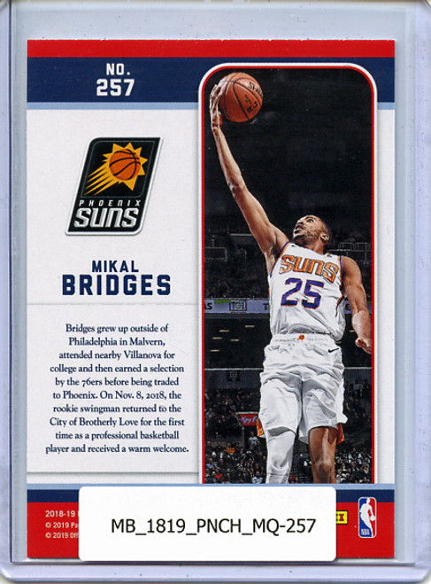 Mikal Bridges 2018-19 Chronicles, Marquee #257