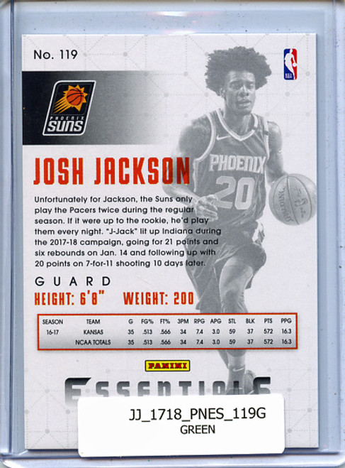 Josh Jackson 2017-18 Essentials #119 Green