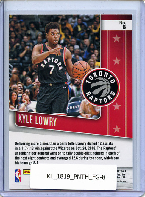 Kyle Lowry 2018-19 Threads, Floor Generals #8