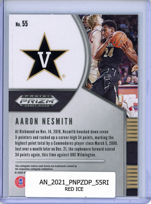 Aaron Nesmith 2020-21 Prizm Draft Picks #55 Red Ice