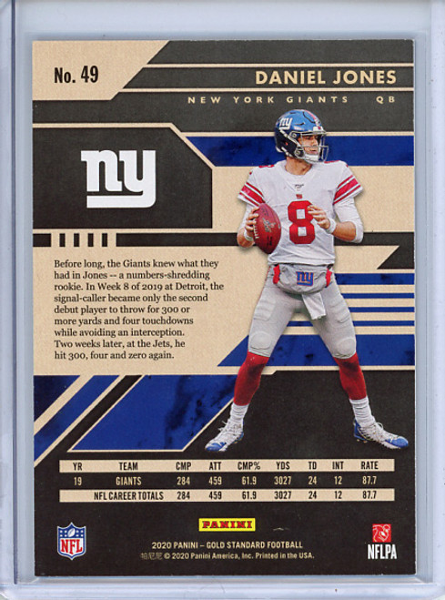 Daniel Jones 2020 Gold Standard #49 Violet (#10/10)