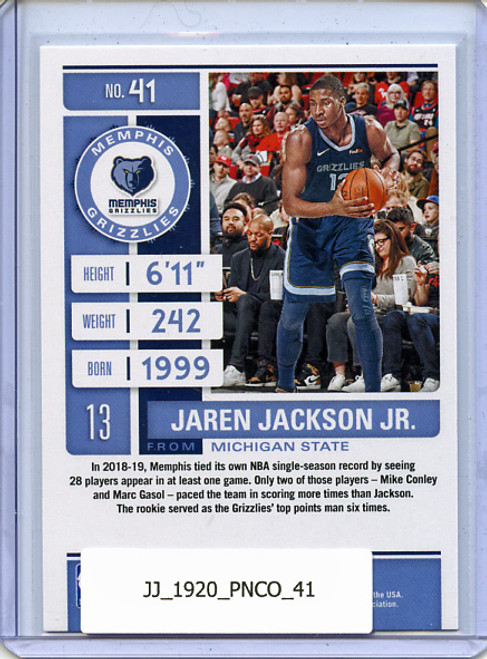 Jaren Jackson Jr. 2019-20 Contenders #41