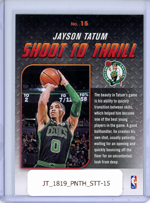 Jayson Tatum 2018-19 Threads, Shoot to Thrill #15