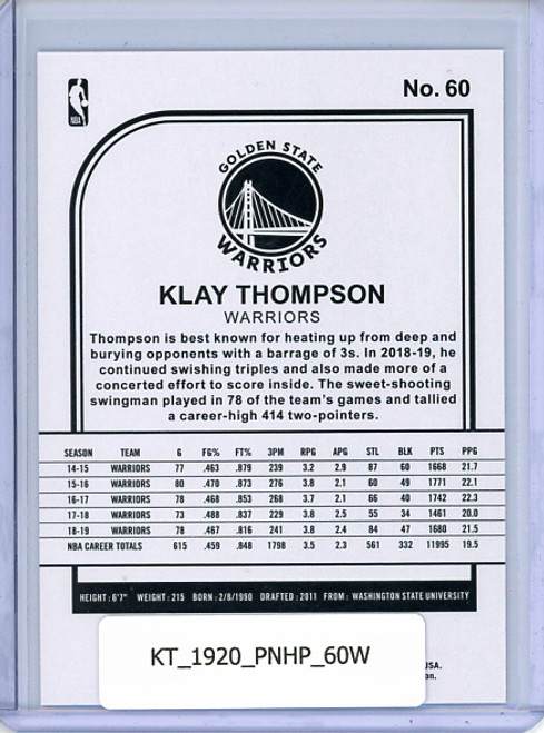 Klay Thompson 2019-20 Hoops #60 Winter