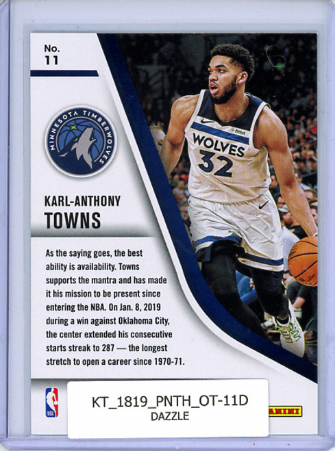 Karl-Anthony Towns 2018-19 Threads, Our Time #11 Dazzle