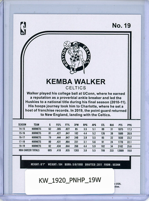 Kemba Walker 2019-20 Hoops #19 Winter