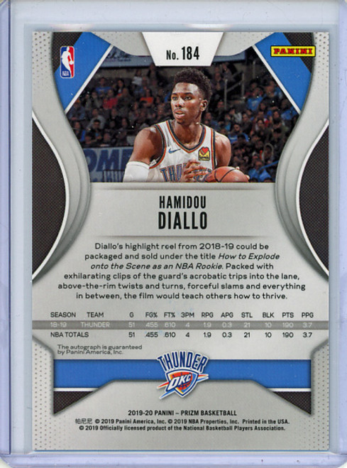 Hamidou Diallo 2019-20 Prizm #184 SP Signatures (1)