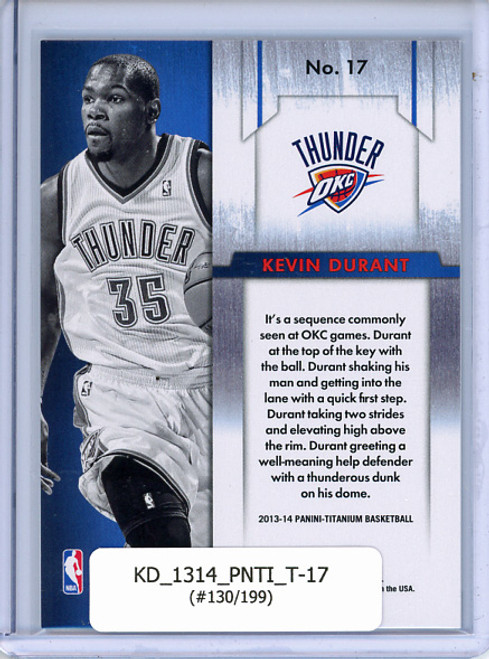 Kevin Durant 2013-14 Titanium, Titans #17 (#130/199)