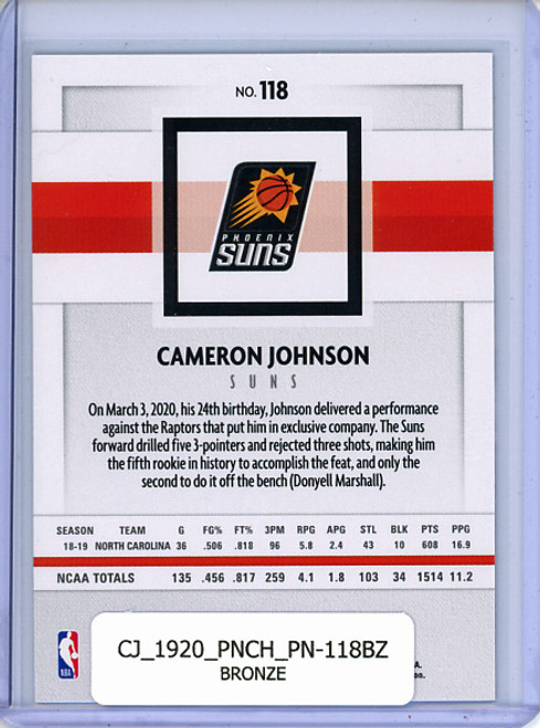 Cameron Johnson 2019-20 Chronicles, Panini #118 Bronze