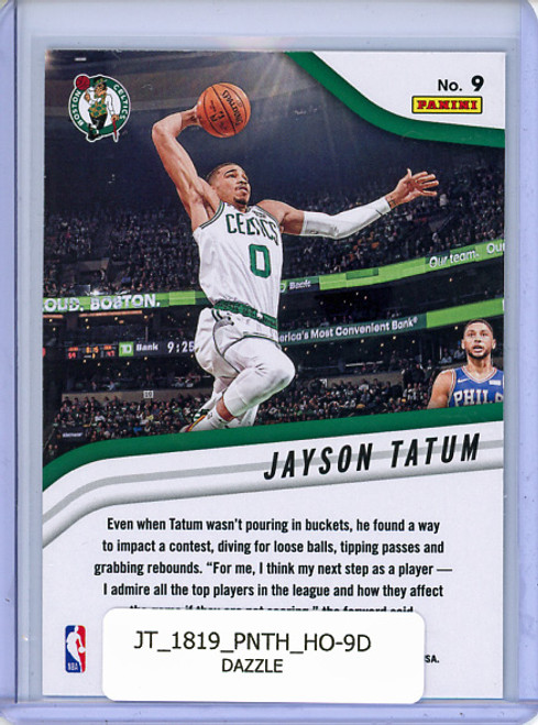 Jayson Tatum 2018-19 Threads, High Octane #9 Dazzle