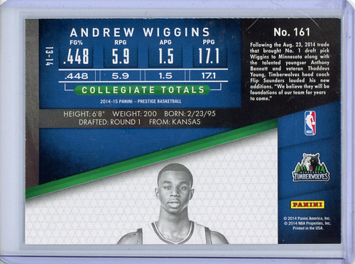 Andrew Wiggins 2014-15 Prestige Plus #161