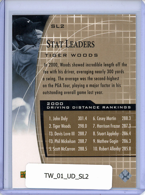 Tiger Woods 2001 Upper Deck, Stat Leaders #SL2 Driving Distance