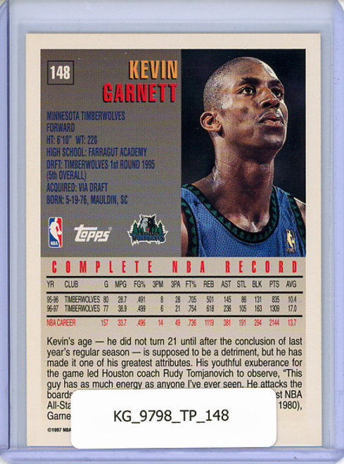 Kevin Garnett 1997-98 Topps #148