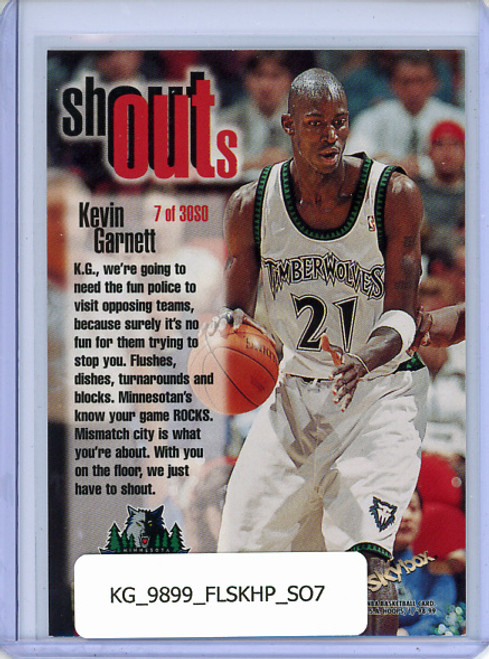 Kevin Garnett 1998-99 Hoops, Shout Outs #SO7
