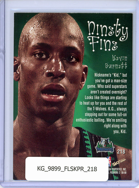 Kevin Garnett 1998-99 Skybox Premium #218 Ninety Fine