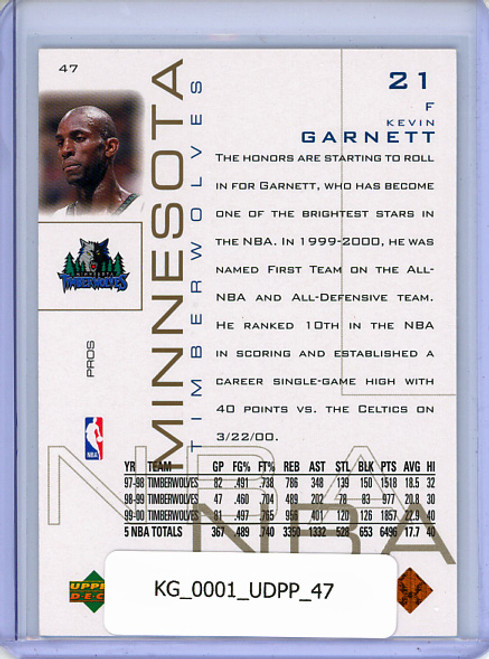 Kevin Garnett 2000-01 Pros & Prospects #47