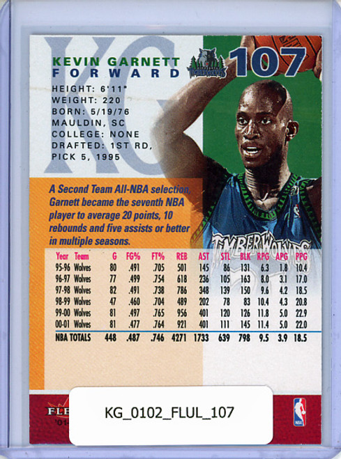 Kevin Garnett 2001-02 Ultra #107