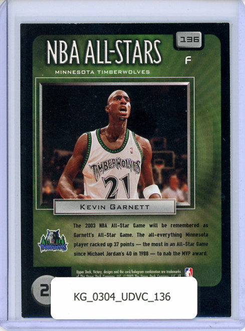 Kevin Garnett 2003-04 Victory #136 NBA All-Stars