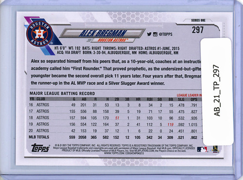 Alex Bregman 2021 Topps #297