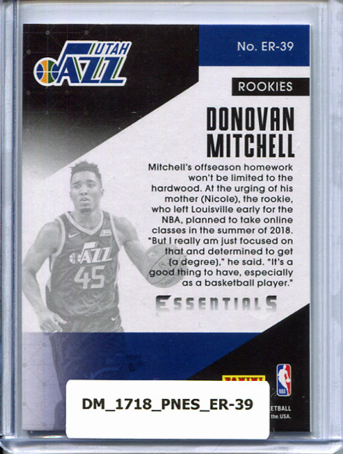 Donovan Mitchell 2017-18 Essentials, Essential Rookies #ER-39