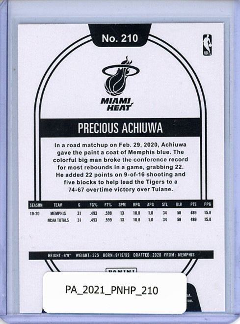 Precious Achiuwa 2020-21 Hoops #210