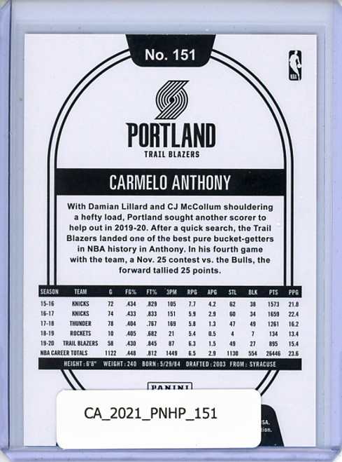 Carmelo Anthony 2020-21 Hoops #151