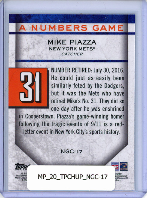 Mike Piazza 2020 Topps Chrome Update, A Numbers Game #NGC-17