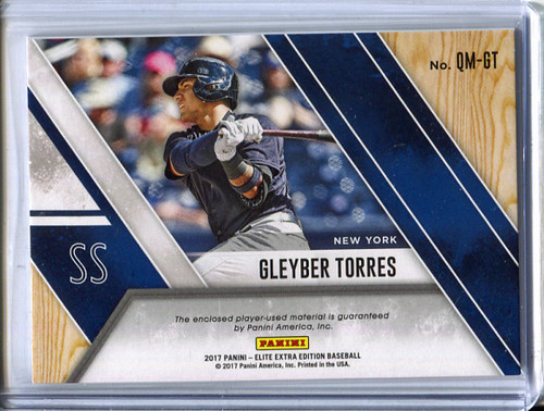 Gleyber Torres 2017 Elite Extra Edition, Quad Materials #QM-GT (#057/299)