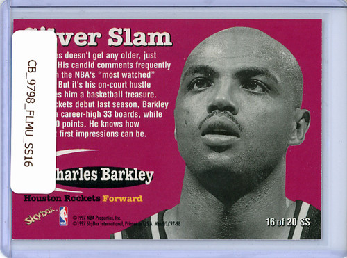 Charles Barkley 1997-98 Metal Universe, Silver Slam #SS16