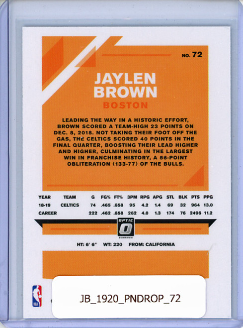 Jaylen Brown 2019-20 Donruss Optic #72
