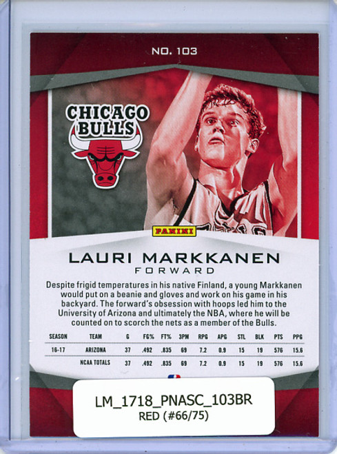 Lauri Markkanen 2017-18 Ascension #103B Red (#66/75)