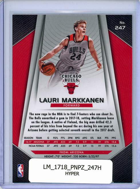 Lauri Markkanen 2017-18 Prizm #247 Hyper