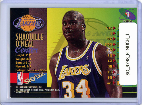 Shaquille O'Neal 1997-98 Metal Universe Championship #1