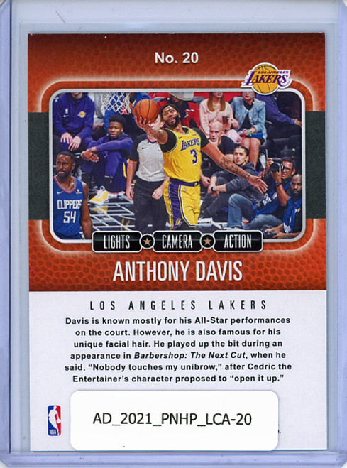 Anthony Davis 2020-21 Hoops, Lights Camera Action #20